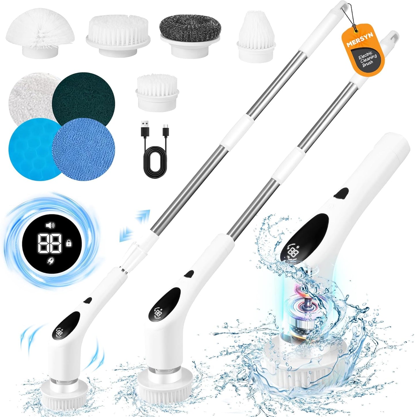 Electric Spin Scrubber (9-in-1)