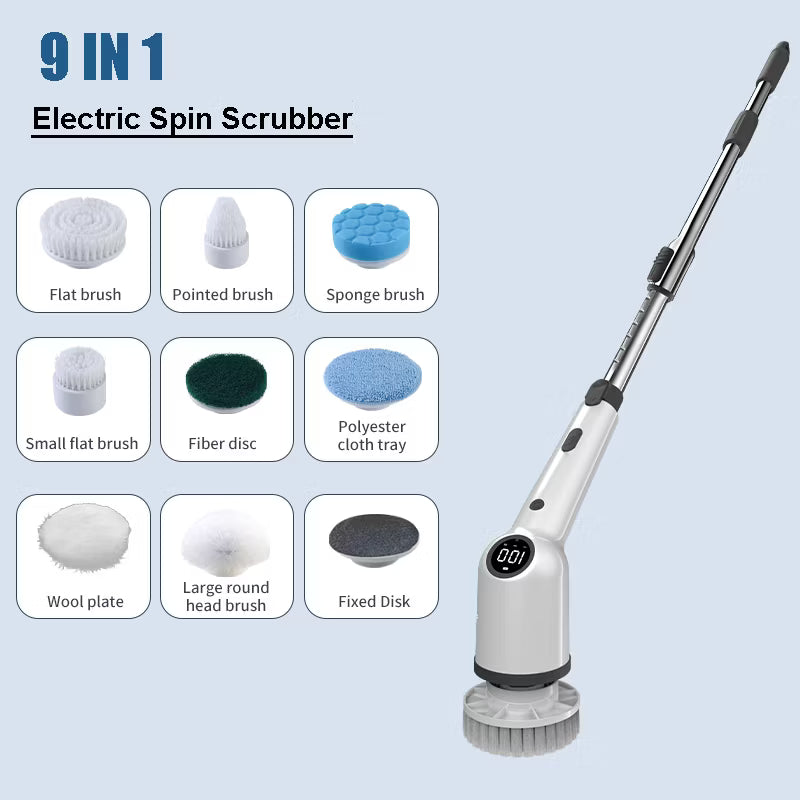 Electric Spin Scrubber (9-in-1)