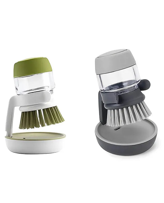 Plastic Cleaning Brush with Soap Dispenser for Kitchen, Sink,