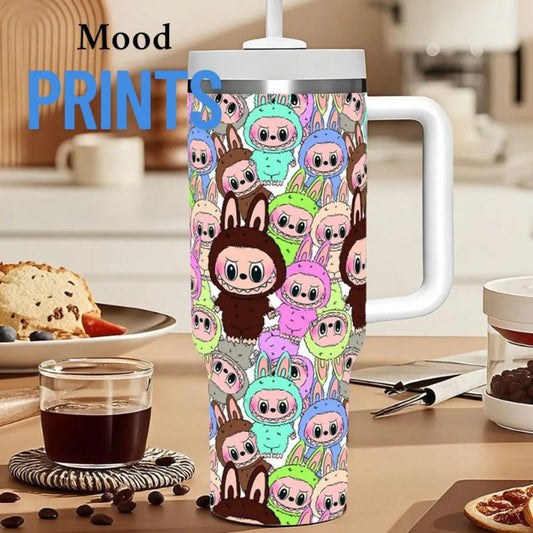 Tumblr Bottle Steel , Mood Prints, Labbubu,